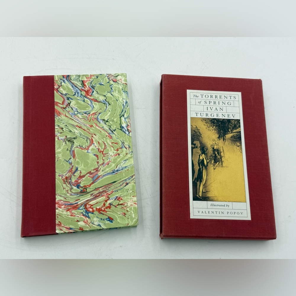 The Torrents of Spring by Ivan Turgenev (1996) Valentin Popov HB W/ Slipcover